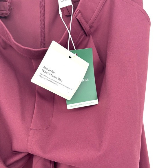 NWT Halara Flex High Waisted Work Flare Sz XL Regular‎ Fit Pleated Burgundy - Picture 5 of 13